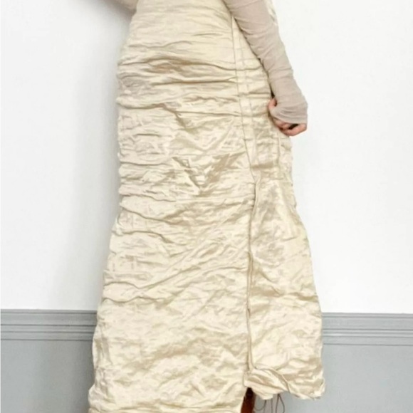 Donna Karan Sz US 4, GB 6 Ecru Silk Skirt - Picture 9 of 16